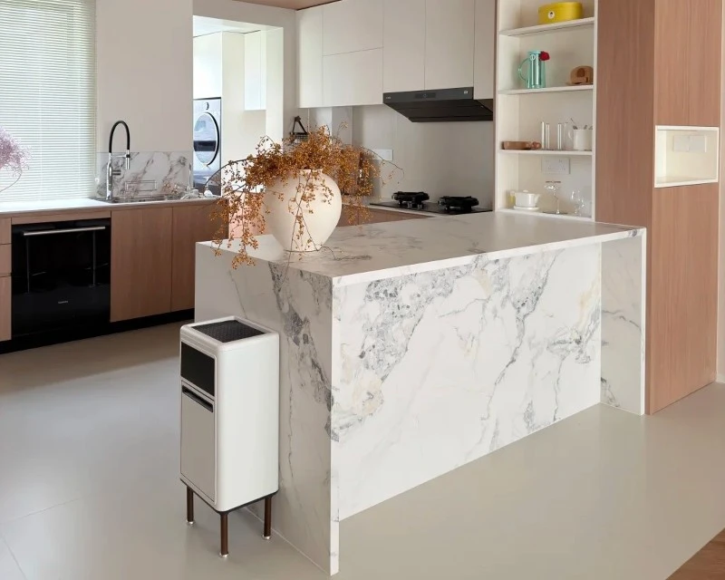 Large Slab Kitchen Island Cladding Large Slab Kitchen Island Cladding